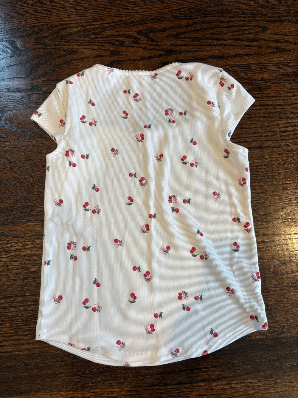 abercrombie kids White Tee with Red Cherry Motif - Picture 4 of 4